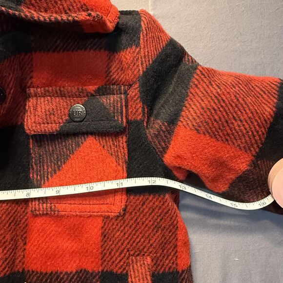 NWT Urban Republic Toddler Boys 2T Red Black Plaid Sherpa Lined Hooded Coat - Picture 13 of 15